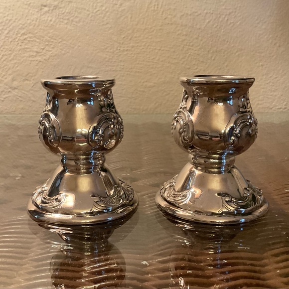 1940’s Wallace Silversmiths Candle Holders - Picture 5 of 9